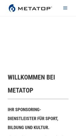 Vorschau der mobilen Webseite www.metatop.com, Plücken, Manuel