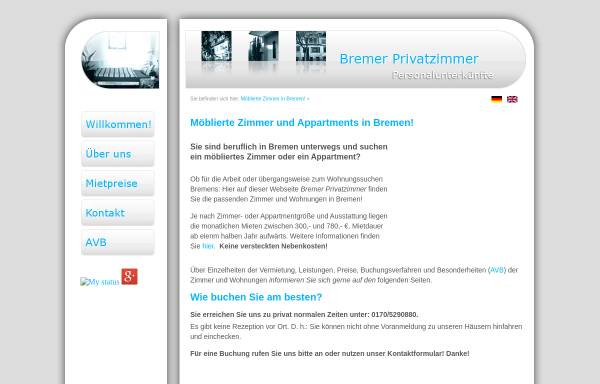 Vorschau von www.bremer-privatzimmer.de, Familie Schilinsky - Bremer Privatzimmer
