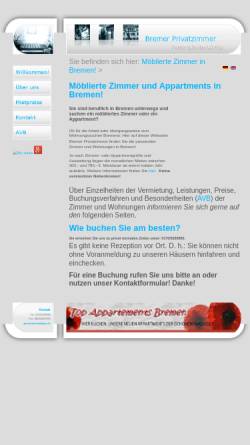 Vorschau der mobilen Webseite www.bremer-privatzimmer.de, Familie Schilinsky - Bremer Privatzimmer
