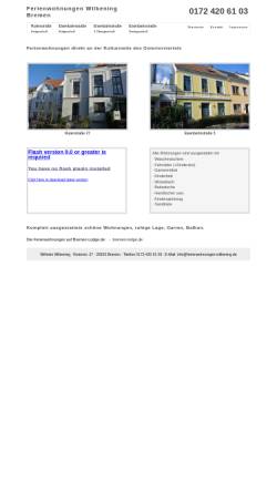 Vorschau der mobilen Webseite www.ferienwohnungen-wilkening.de, Ferienwohnungen Wilkening