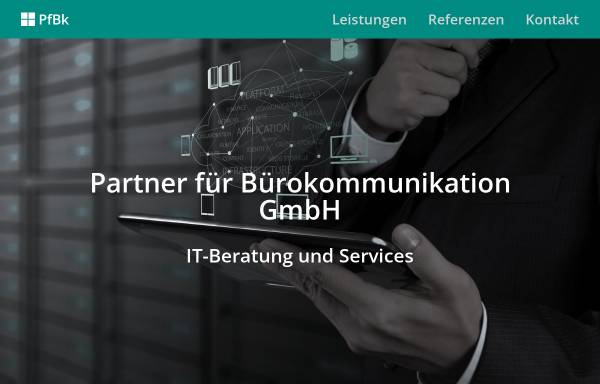 Vorschau von pfbk.de, PfBk Partner für Bürokommunikation GmbH