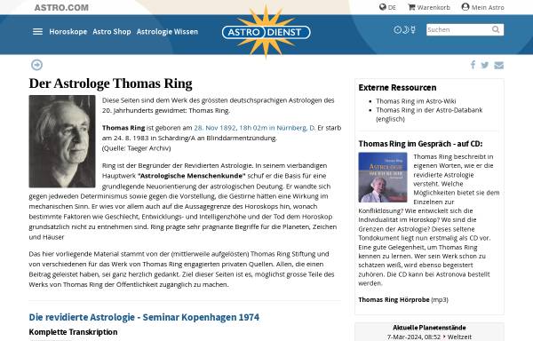 Vorschau von www.astro.com, Thomas Ring