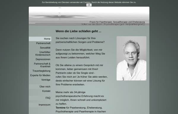 Vorschau von www.volker-vandenboom.de, Praxis für Psychotherapie (HPG) Volker van den Boom