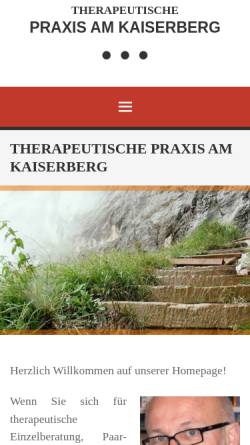 Vorschau der mobilen Webseite www.therapie-duisburg.de, Psychotherapeutische Praxis Duisburg