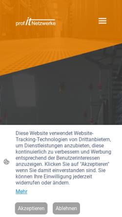 Vorschau der mobilen Webseite profit-netzwerke.de, profIT-Netzwerke