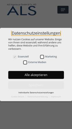 Vorschau der mobilen Webseite www.ib-als.de, Adelmann-Landgraf-Schäfer (ALS)