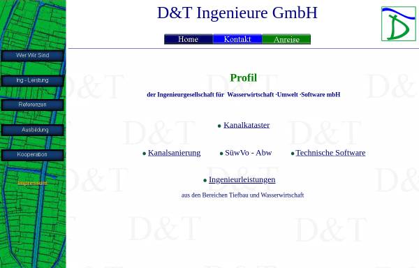 Vorschau von www.dt-ingenieure.de, D&T Ingenieure GmbH