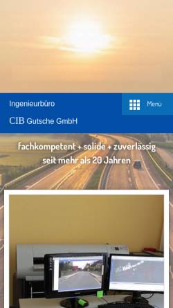 Vorschau der mobilen Webseite www.cib-gutsche.de, Ingenieurbüro CIB Gutsche GmbH