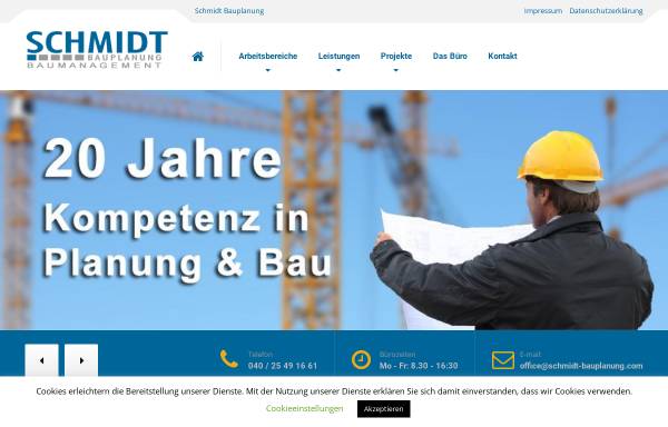Vorschau von www.schmidt-bauplanung.com, Ingenieurbüro Schmidt Bauplanungs-GmbH