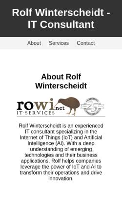 Vorschau der mobilen Webseite www.rowi.net, rowi.net IT-Services