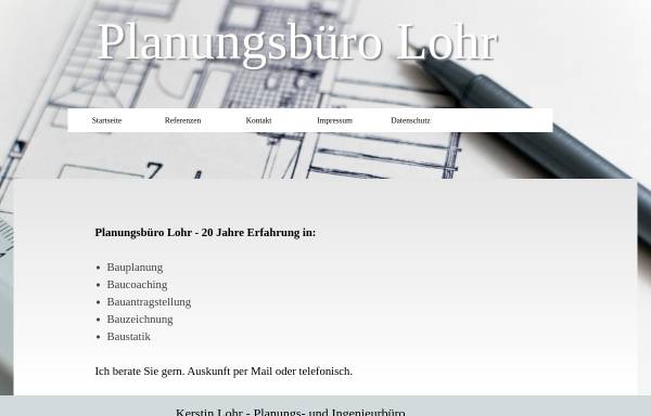 Vorschau von www.planungsbuero-lohr.de, Lohr, Kerstin