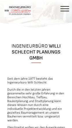Vorschau der mobilen Webseite www.ib-w-schlecht.de, Schlecht, Willi