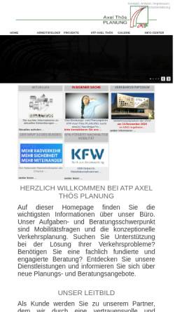 Vorschau der mobilen Webseite www.atp-saar.de, Thös, Axel