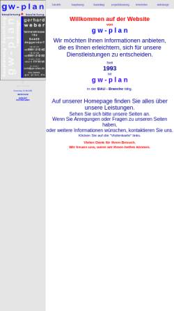 Vorschau der mobilen Webseite www.gw-plan.de, Weber, Gerhard