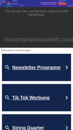 Vorschau der mobilen Webseite www.m-p-q.de, Mozart Piano Quartet
