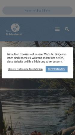 Vorschau der mobilen Webseite www.schlaubetal-tourismus.de, Schlaubetal