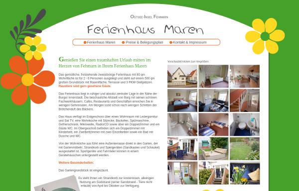 Vorschau von www.ferienhausmaren.de, Ferienhaus Maren, Familie Maren Wendel