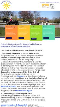 Vorschau der mobilen Webseite www.wieperts-ferienhof.de, Ferienhof Wiepert