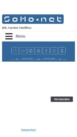 Vorschau der mobilen Webseite www.sohonet.de, SoHo-net