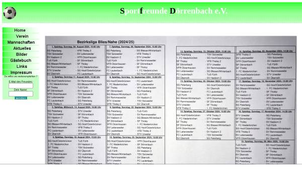 Vorschau von www.sf-doerrenbach.de, Sportfreunde Dörrenbach