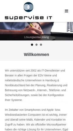 Vorschau der mobilen Webseite www.supervise-it.de, Supervise IT, Tobias Zink