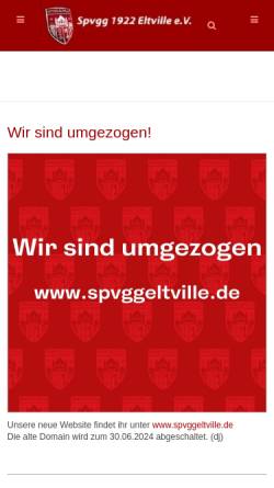 Vorschau der mobilen Webseite www.spvgg-eltville.de, Spvgg Eltville 1922 e. V.