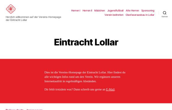Vorschau von www.eintracht-lollar.de, SV Eintracht 1920 Lollar. e. V.