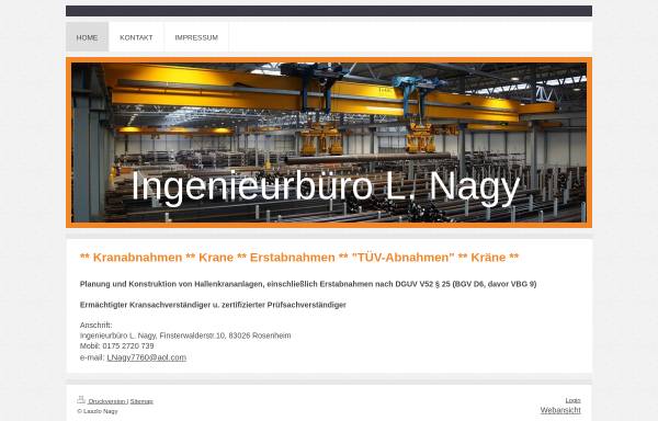 Vorschau von www.ingenieurbuero-nagy.de, Ingenieurbüro L. Nagy