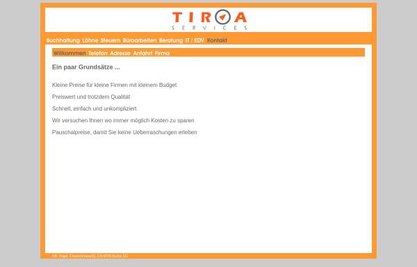 Vorschau von tiroa.ch, TIROA PC / LAN Support