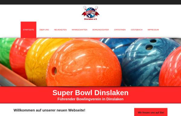 Vorschau von www.superbowl-dinslaken.de, Bowling-Verein - SUPER BOWL Dinslaken e.V.