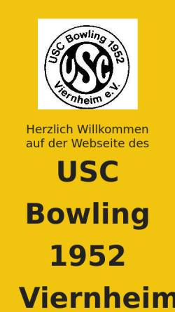 Vorschau der mobilen Webseite www.usc-bowling-viernheim.eu, USC Bowling 1952 Viernheim e.V.