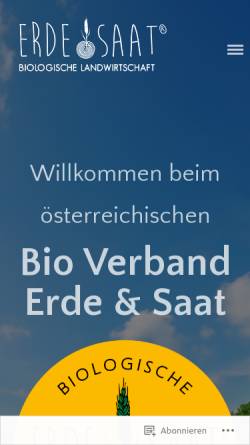 Vorschau der mobilen Webseite www.erde-saat.at, Erde & Saat