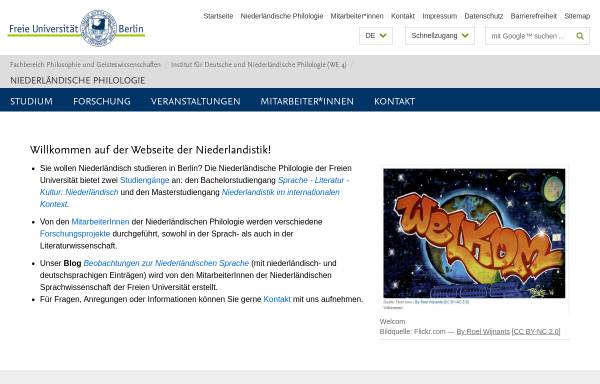 Vorschau von www.niederlandistik.fu-berlin.de, Maschinelle Sprachübersetzung in Europa - Stand der Forschung