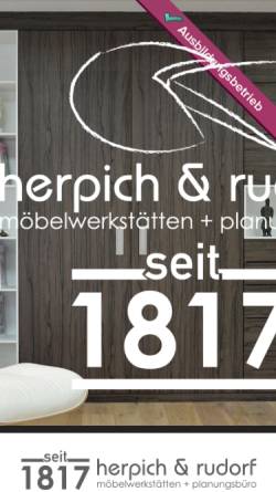 Vorschau der mobilen Webseite www.herpich-rudorf.de, Herpich & Rudorf - Möbelwerkstätten und Planungsbüro