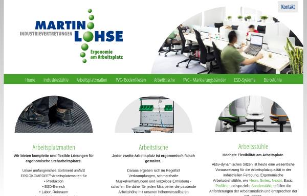 Vorschau von www.martin-lohse.de, Martin Lohse Industrievertretungen, Inh. Werner Schlosser