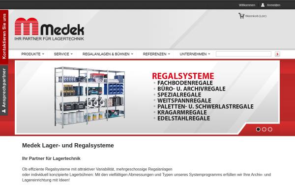 Vorschau von www.medek-lagertechnik.de, Medek Lagertechnik
