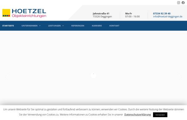 Vorschau von www.hoetzel-deggingen.de, Objekteinrichtungen Hoetzel GmbH
