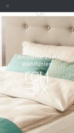 Vorschau der mobilen Webseite www.rohmix.com, Rohmix Möbel GmbH
