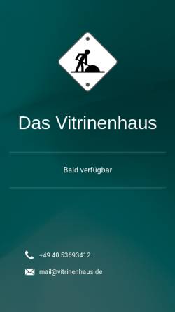 Vorschau der mobilen Webseite www.vitrinenhaus.de, Das Vitrinenhaus GbR