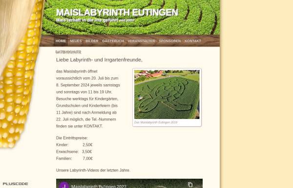 Maislabyrinth Eutingen
