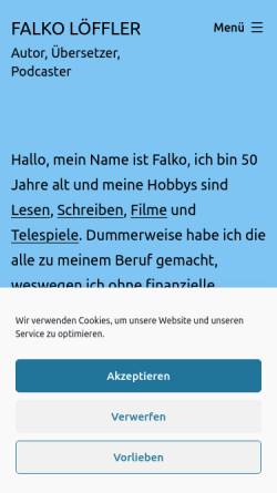 Vorschau der mobilen Webseite www.falkoloeffler.de, Löffler, Falko