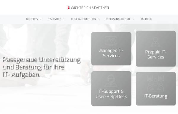 Vorschau von www.wp-koeln.de, Wichterich und Partner Firmenpräsenz
