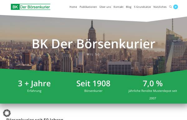 Vorschau von www.boersenkurier.ch, Der Börsenkurier - Jos. Wiesli