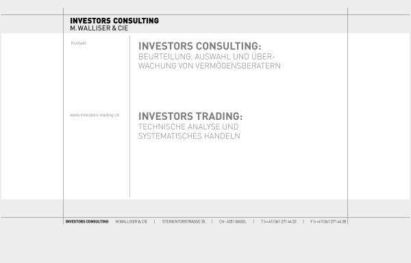 Vorschau von www.investors-consulting.ch, Investors Consulting M. Walliser & Cie.