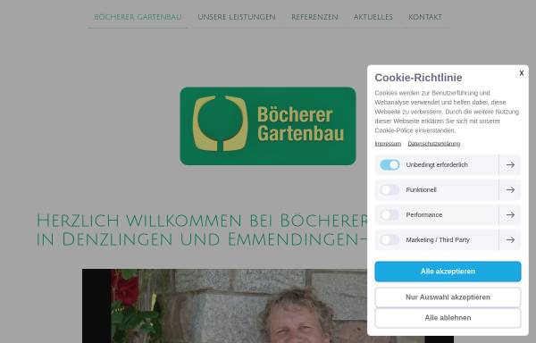 Vorschau von www.boecherer-gartenbau.de, Böcherer Gartenbau