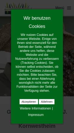 Vorschau der mobilen Webseite www.h-j-schmid-garten.de, Hans Joachim Schmid
