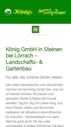 Vorschau der mobilen Webseite koenig-team.de, König Team