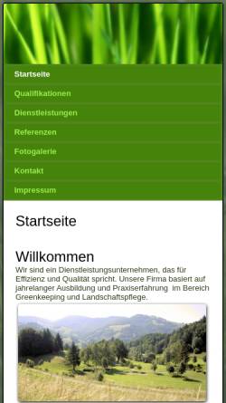 Vorschau der mobilen Webseite www.boehler-landschaftspflege.de, Lukas Böhler, Böhler Landschaftspflege