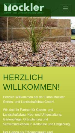 Vorschau der mobilen Webseite www.mockler-gartenbau.de, Mocklerb GmbH