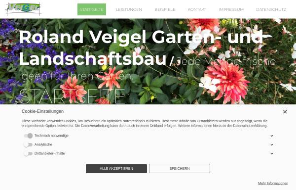 Vorschau von www.veigel-garten.de, Roland Veigel, Garten- und Landschaftsbau